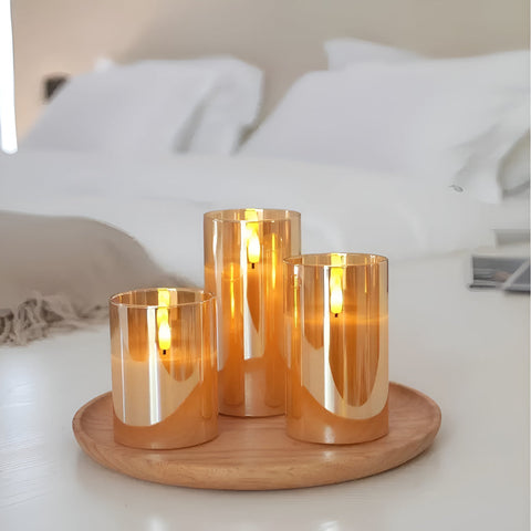 3D Flameless LED Candle with Remote Control and Timer