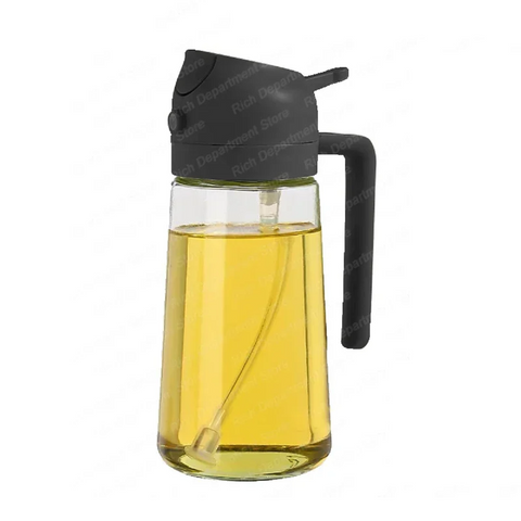 2 in 1 Glass Oil Sprayer And Dispenser