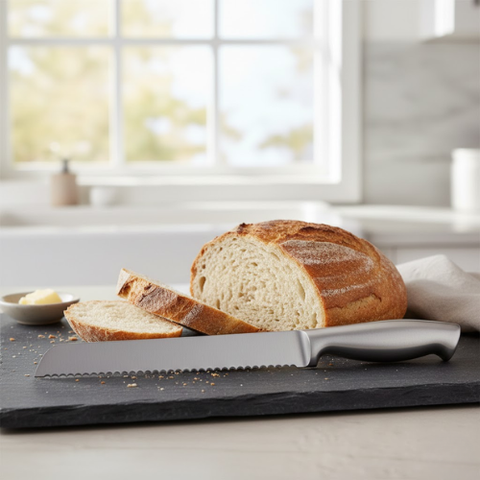 Stainless Steel Serrated Bread Knife