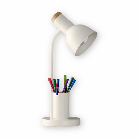 Nordic LED Table Lamp with Pen Holder – Eye-Friendly Desk Light