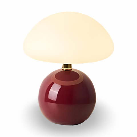 Elegant Bauhaus Inspired Mushroom LED Table Lamp – 3-Color Adjustable Mood Light for Modern Interiors