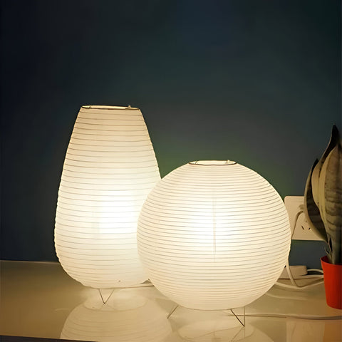 RetroChic Lamp – Japanese Rice Paper Light with Elegant Design
