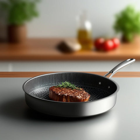Stainless Steel Honeycomb Non-Stick Frying Pan