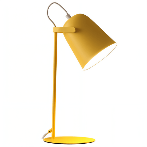 Macaron Table Lamp – Nordic Yellow Adjustable Desk Lamp