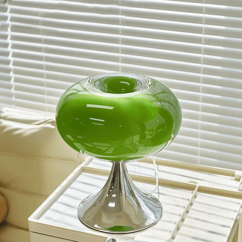 Apple LED Lamp – Curvy Macaron Glass Table Lamp