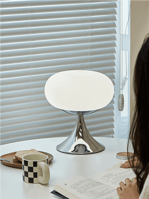 Apple LED Lamp – Curvy Macaron Glass Table Lamp