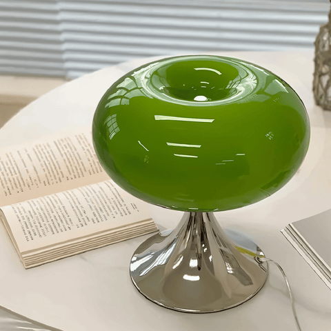 Apple LED Lamp – Curvy Macaron Glass Table Lamp