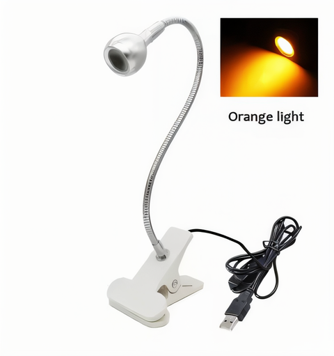 ClipNGlow Desk Lamp – 360° Rotatable, USB-Powered, Flexible Reading & Study Light