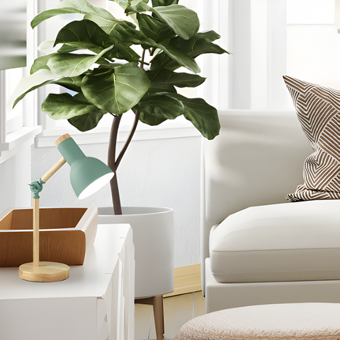 Nordelux Macaron LED Adjustable Desk Lamp – Colorful Wooden Study & Reading Lamp