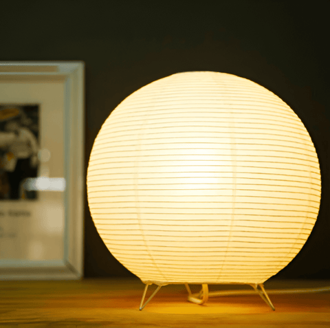 RetroChic Lamp – Japanese Rice Paper Light with Elegant Design