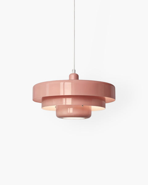 Cascadia Pendant Light – Retro Orange Style with a Modern Statement Twist