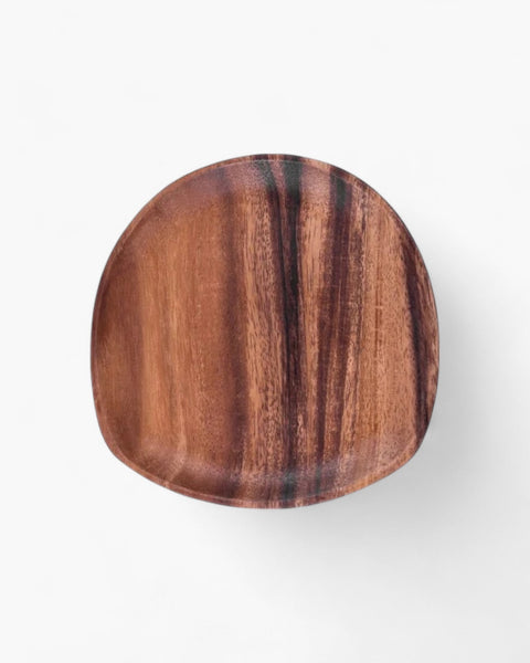 Wooden Serving Tray - Rustic Platter Set - Natural Kitchen Decor