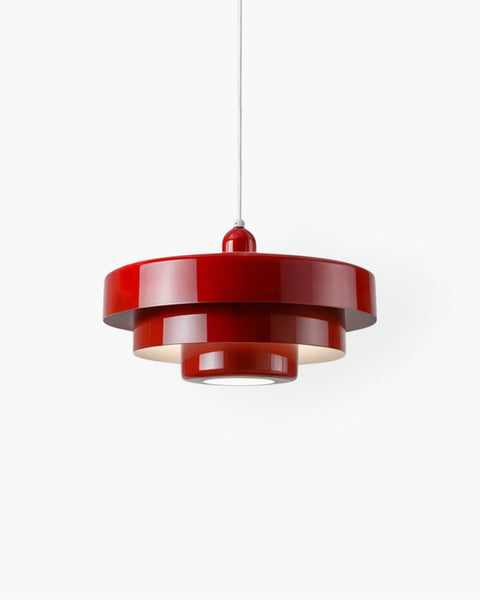 Cascadia Pendant Light – Retro Orange Style with a Modern Statement Twist