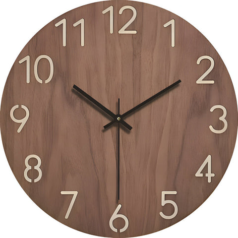 Minimalist Silent Wooden Wall Clock