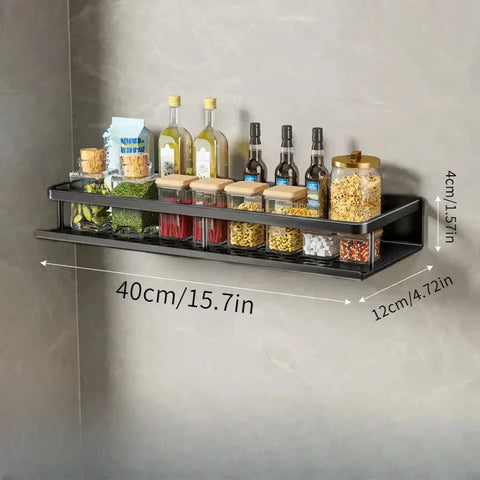 Elegant Wall Shelf for Kitchen Organization