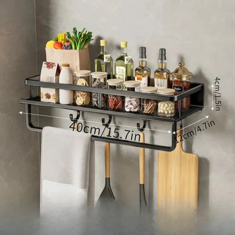 Elegant Wall Shelf for Kitchen Organization