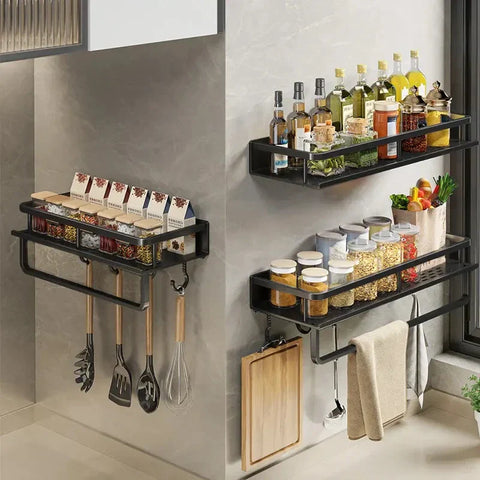 Elegant Wall Shelf for Kitchen Organization