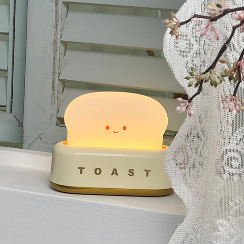 TinyToast Table Lamp – Portable Toaster-Inspired Dimmable LED Night Light
