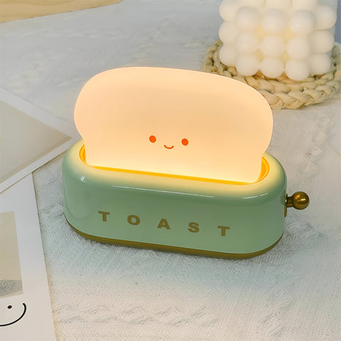 TinyToast Table Lamp – Portable Toaster-Inspired Dimmable LED Night Light