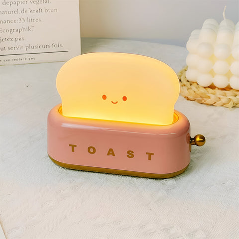 TinyToast Table Lamp – Portable Toaster-Inspired Dimmable LED Night Light