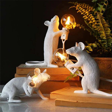 Art Deco Mouse Table Lamp – Quirky LED Home Light