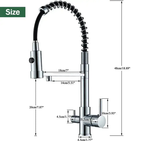 Harmony 3-Way Pull-Down Kitchen Faucet